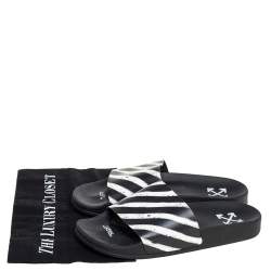 Off-White Off White/Black PVC Slide Sandals Size 41