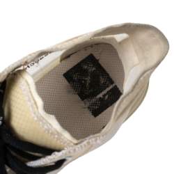 Off-White x Converse Beige Mesh And Rubber Chuck Taylor All-Star Vulcanized High Top Sneakers Size 41