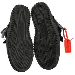 مملوكة مسبقًا حذاء رياضي أوف وايت أوف كورت 3.0 كانفاس وجلد أسود مقاس 45