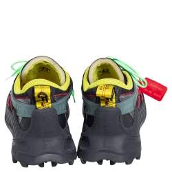 Off White Multicolor Mesh And Leather Odsy 1000 Low Top Sneakers Size 43