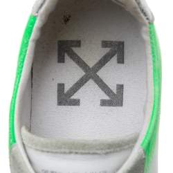 Pre Owned  Off-White Multicolor Suede And Leather Lace Low Top Sneakers Size 41