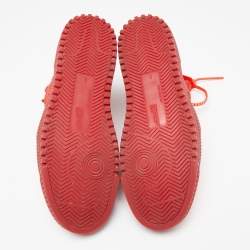 Off-White Red Suede And Canvas Off Court 3.0 High Top Sneakers Size 43