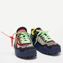 مملوكة مسبقًا حذاء رياضي أوف وايت أودسي 1000 جلد وشبك متعدد الألوان مقاس 43