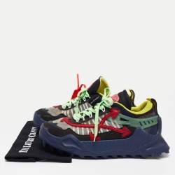 مملوكة مسبقًا حذاء رياضي أوف وايت أودسي 1000 جلد وشبك متعدد الألوان مقاس 43