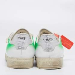 Off-White Multicolor Leather And Suede Low Top Sneakers Size 44