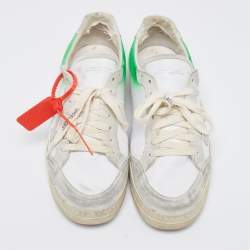 Off-White Multicolor Leather And Suede Low Top Sneakers Size 44