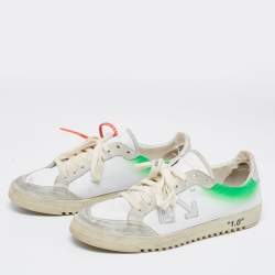 Off-White Multicolor Leather And Suede Low Top Sneakers Size 44