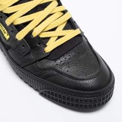 Off-White Black Leather Off-Court 3.0 High Top Sneakers Size 41
