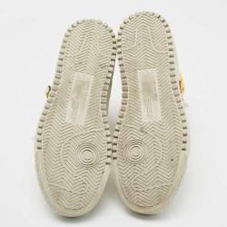 Pre Owned Off-White Multicolor Leather And Fabric Off-Court 3.0 High Top  Sneakers Size 39