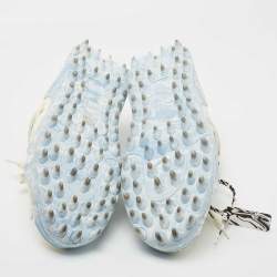 Off White Multicolor Leather and Mesh odsy 1000 Sneakers Size 43