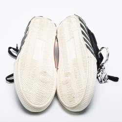 Pre Owned Off White Black Canvas Vulc Low Top Sneakers Size 46