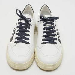 مملوكة مسبقًا Off-White White Leather 2.0 Low Top Sneakers Size 45