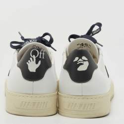 مملوكة مسبقًا Off-White White Leather 2.0 Low Top Sneakers Size 45