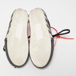 Pre Owned Off-White Black Suede Vulcanized Low Top Sneakers Size 39