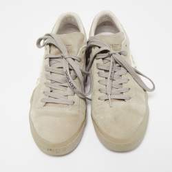Off-White Grey Suede Vulcanized Low Sneakers Size 41