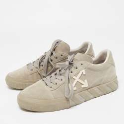 Off-White Grey Suede Vulcanized Low Sneakers Size 41