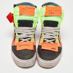 Pre Owned Off-White Black Nubuck Leather Off-Court 3.0 Sneakers Size 44