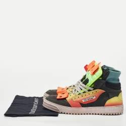 Pre Owned Off-White Black Nubuck Leather Off-Court 3.0 Sneakers Size 44