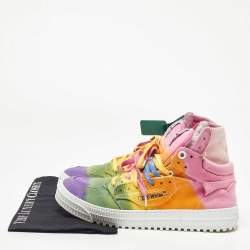 مملوكة مسبقًا Off White  Multicolor Off-Court 3.0 High 'Tie-Dye Sneakers Size 44