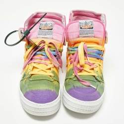 مملوكة مسبقًا Off White  Multicolor Off-Court 3.0 High 'Tie-Dye Sneakers Size 44