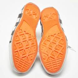 Pre Owned Converse x Off-White White Canvas High Top Trainers Sneakers Size 44.5