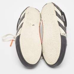 Pre Owned Off-White Black Canvas Vulcanized Low Top Sneakers Size 40