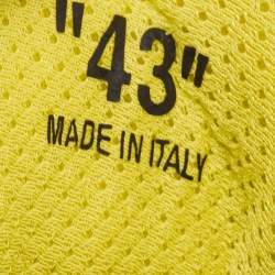 Pre Owned Off- White Multicolor Leather and Mesh Odsy Sneakers Size 43