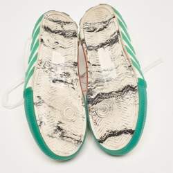 مملوكة مسبقًا Off-White White Canvas Vulcanized Low Top Sneakers Size 41