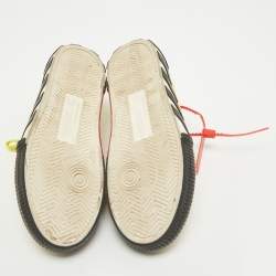 Pre Owned Off-White Yellow Canvas Vulcanized Low Top Sneakers Size 41