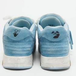 مملوكة مسبقًا Off-White Blue/White Vintage Suede Out Of Office Sneakers Size 43