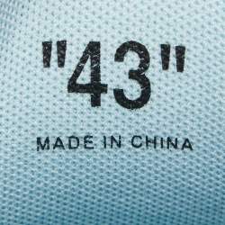 مملوكة مسبقًا Off-White Blue/White Vintage Suede Out Of Office Sneakers Size 43