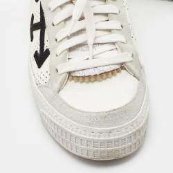 Pre Owned Off-White Leather and Suede -3-0-polo Sneakers Size 41