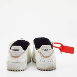 Pre Owned Off-White Leather and Suede -3-0-polo Sneakers Size 41