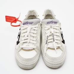 Pre Owned Off-White Leather and Suede -3-0-polo Sneakers Size 41