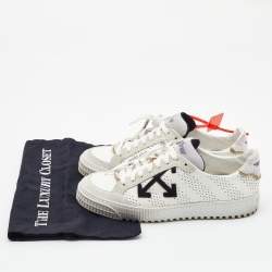 Pre Owned Off-White Leather and Suede -3-0-polo Sneakers Size 41