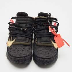 Pre Owned Off-White x Nike Black Mesh and Fabric Air Presto Sneakers Size 42.5