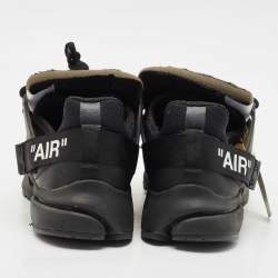 Pre Owned Off-White x Nike Black Mesh and Fabric Air Presto Sneakers Size 42.5