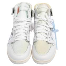 Pre Owned حذاء رياضي نايكي × أوف وايت جوردان 1 ريترو برقبة عالية مقاس 44