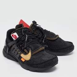 Off-White x Nike Black Mesh and Fabric Air Presto Sneakers Size 41