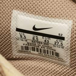 Off-White x Nike Beige Fabric and Suede Air Max 90 Desert Ore Low Top Sneakers Size 43