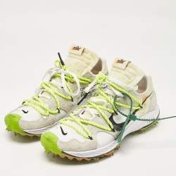Off-White x Nike Multicolor Neoprene Suede Kiger 5 Cloth Lace Up Sneakers 42.5