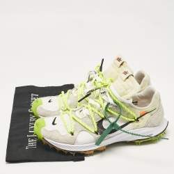 Off-White x Nike Multicolor Neoprene Suede Kiger 5 Cloth Lace Up Sneakers 42.5