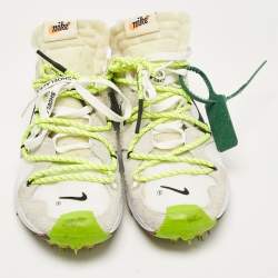 Off-White x Nike Multicolor Neoprene Suede Kiger 5 Cloth Lace Up Sneakers 42.5