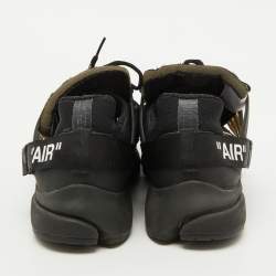 Off-White x Nike Black Mesh and Fabric Air Presto Sneakers Size 45