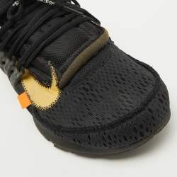 Off-White x Nike Black Mesh and Fabric Air Presto Sneakers Size 45
