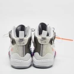 Off-White x Nike White Mesh Air Force 1 Mid Sneakers Size 47.5