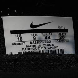Off-White x Nike Black Fabric and Suede Air Max 90 Sneakers Size 44