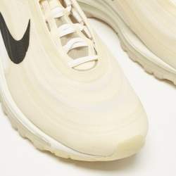 Off White x Nike White Mesh and Rubber Air Max 97 Sneakers Size 45