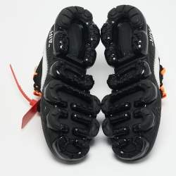 Off-White x Nike Black Knit Fabric Air VaporMax Low Top Sneakers  Size 42          