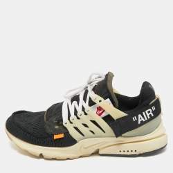Off-White x Nike Black Mesh and Fabric Air Presto Sneakers Size 44